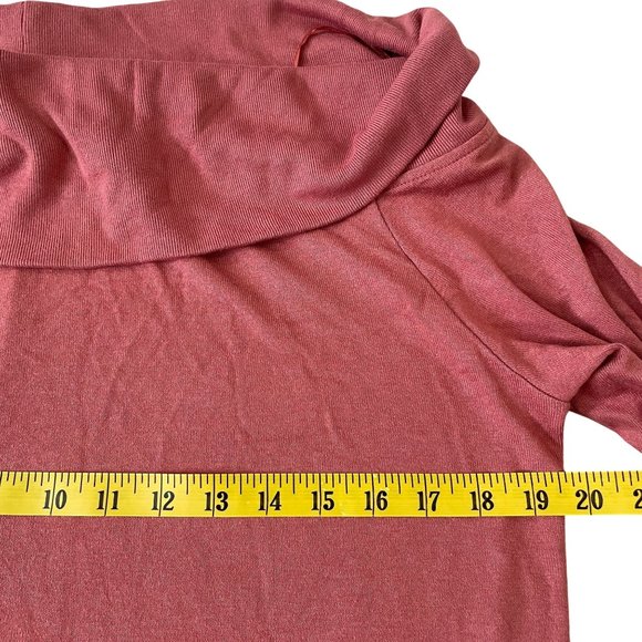 Banana Republic Soft Luxe Off-Shoulder Top Women's Size XL Cowl Neck Ribbed - Picture 3 of 6